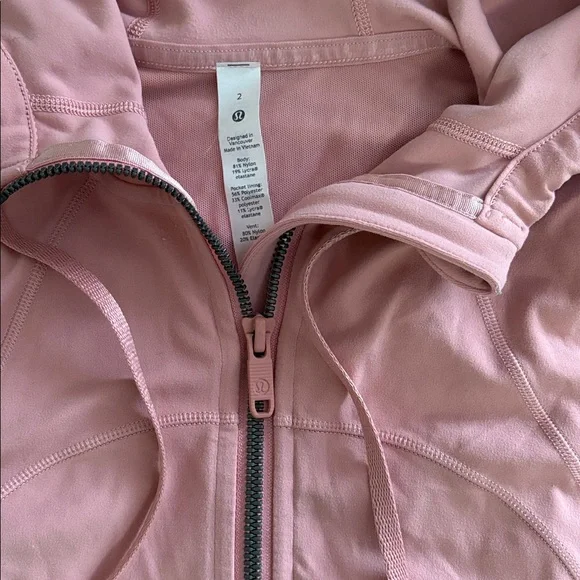 Lululemon Pink Zip-Up Hoodie Jacket - Picture 3 of 4